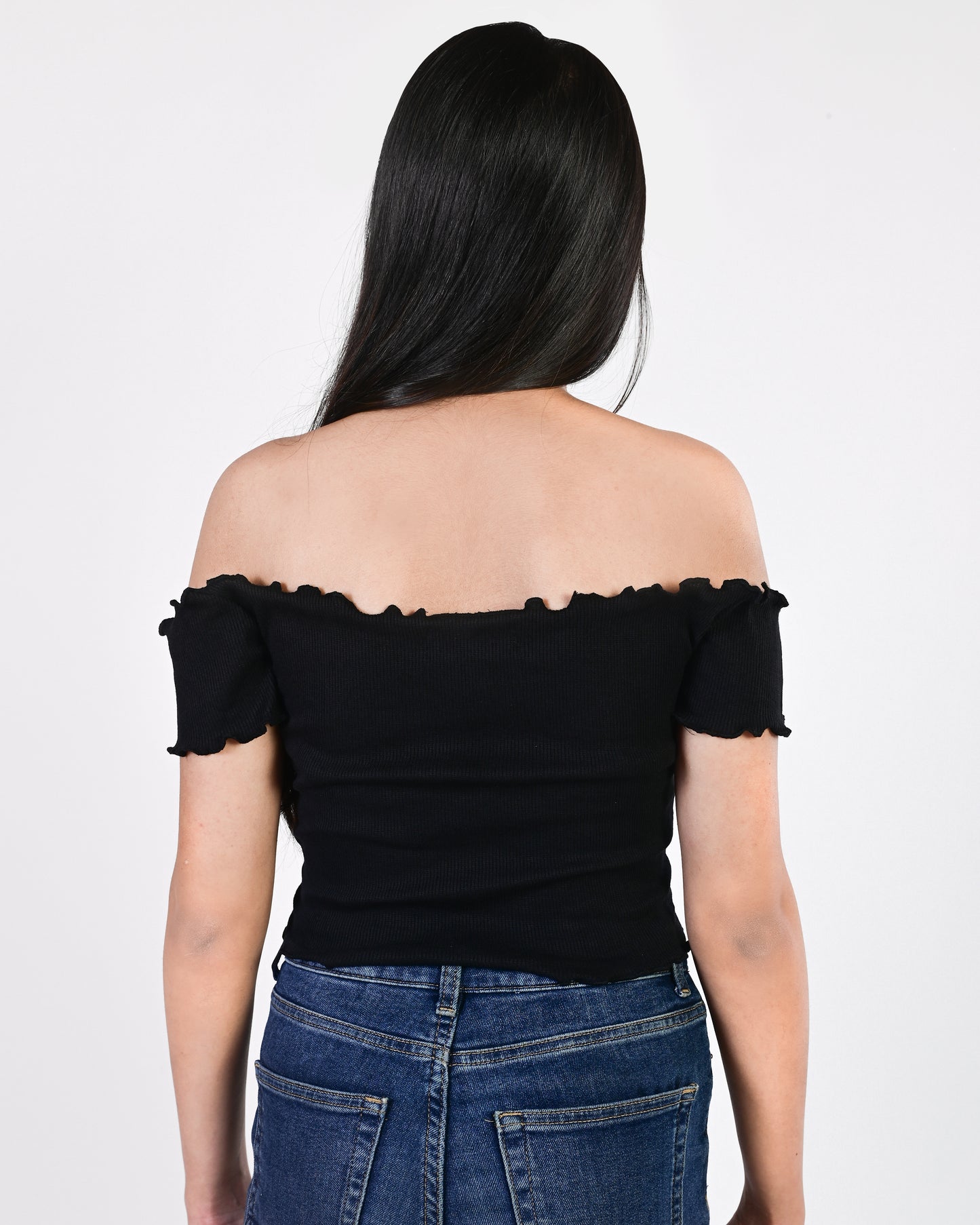 Off Shoulder Crop (Brown)