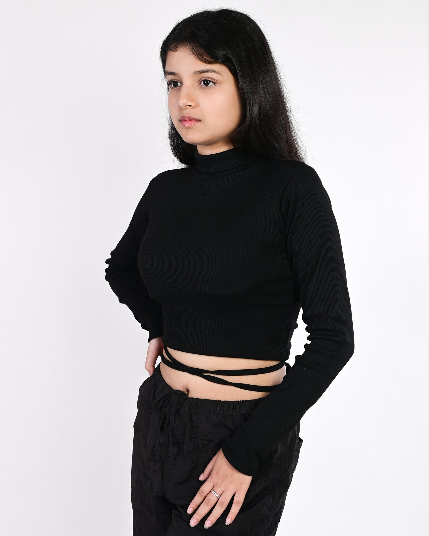 Laced-Up Crop Top