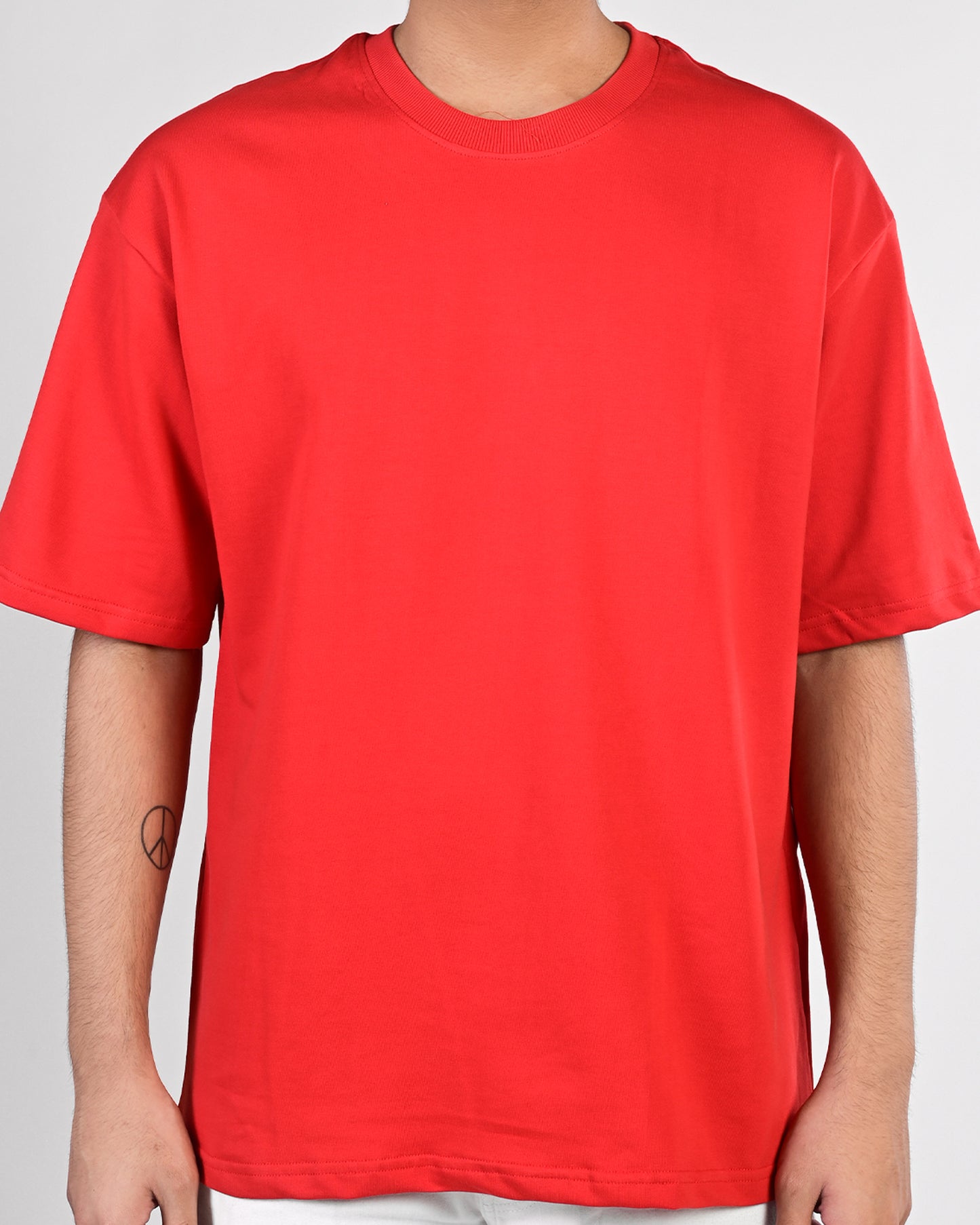 Bright Red Oversized Tee