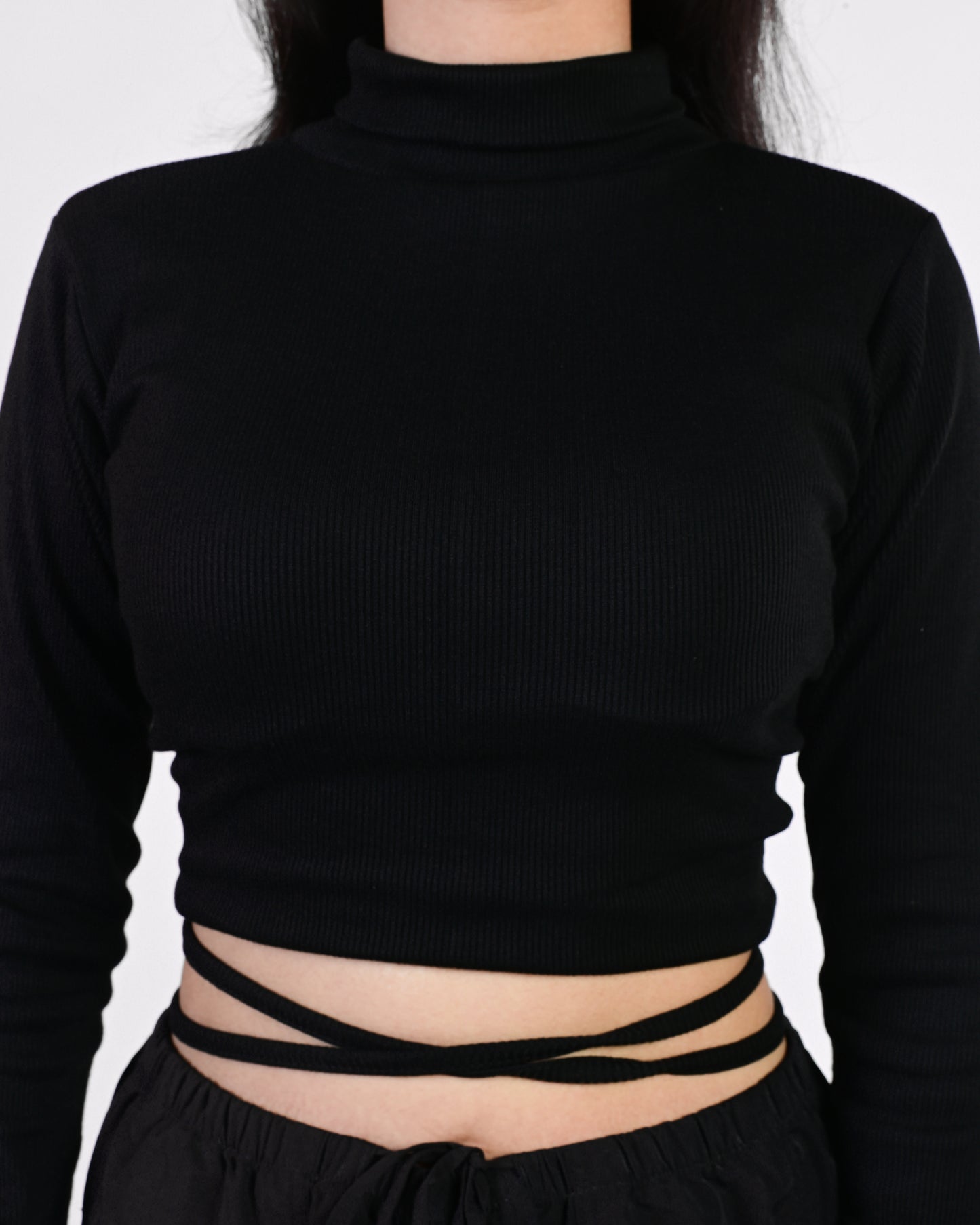 Laced-Up Crop Top