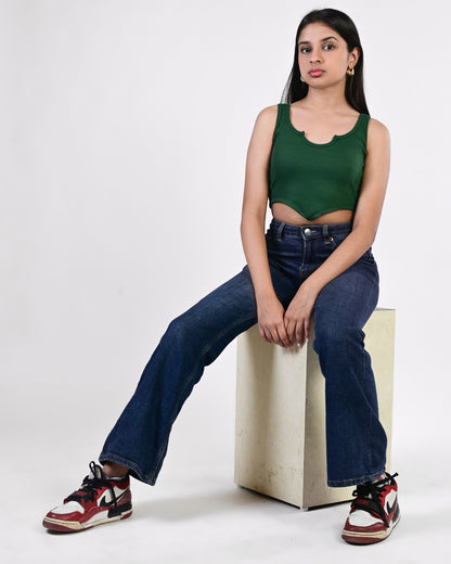 Cute Crop Top (Green)