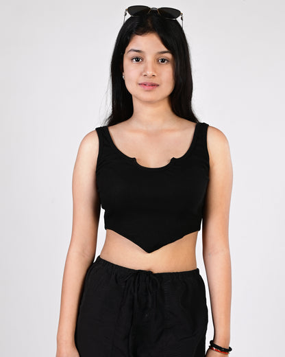Cute Crop Top (Black)