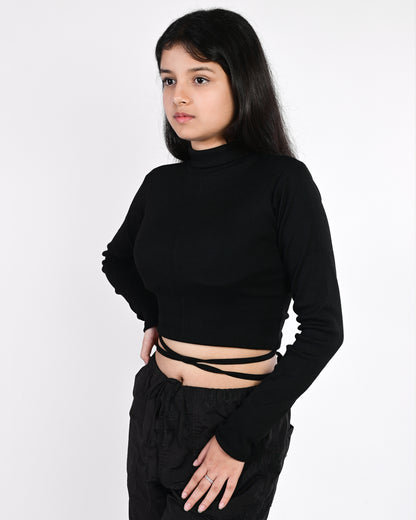 Laced-Up Crop Top