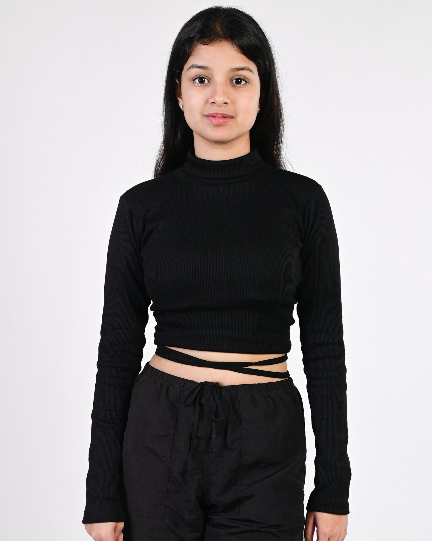 Laced-Up Crop Top