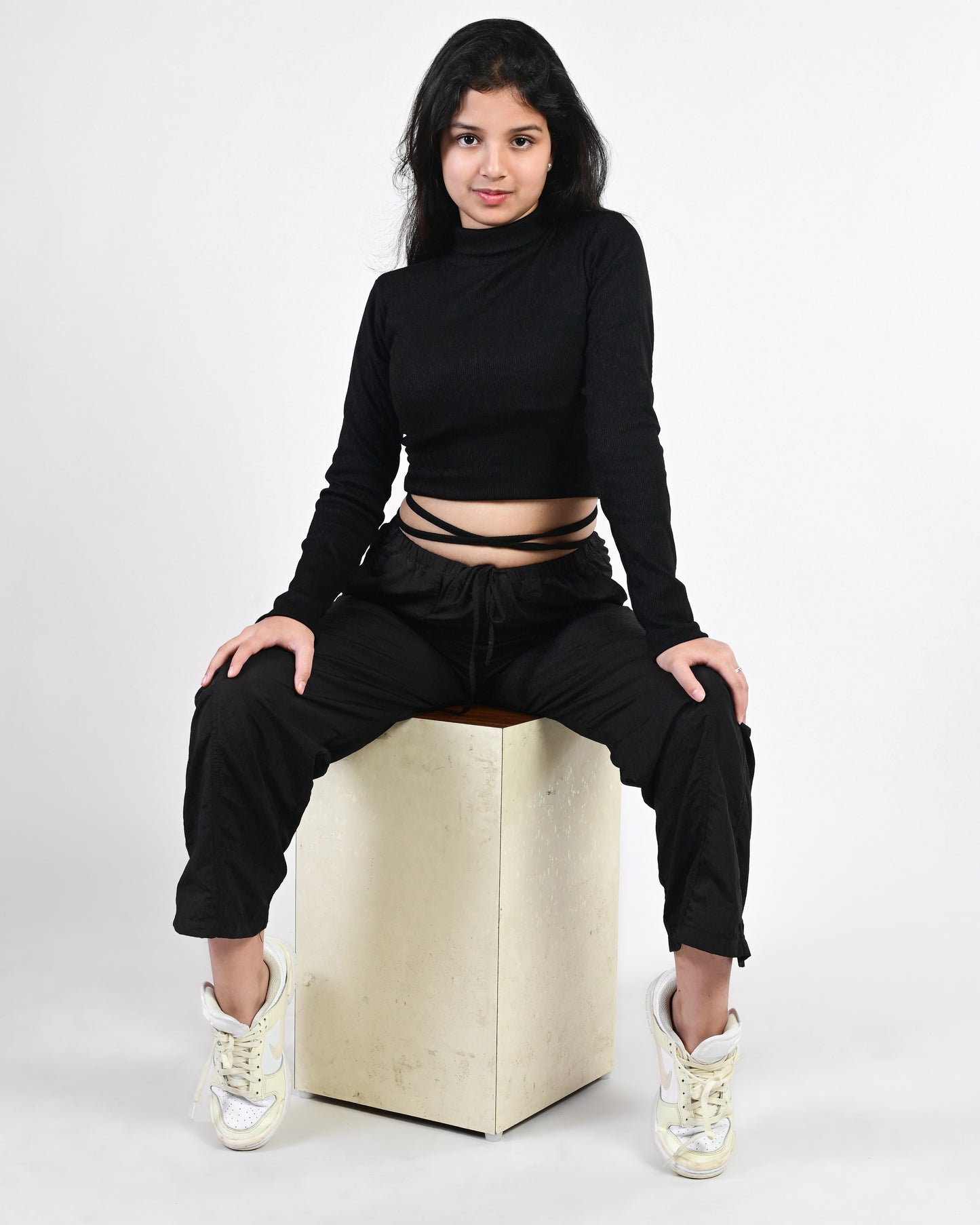 Laced-Up Crop Top