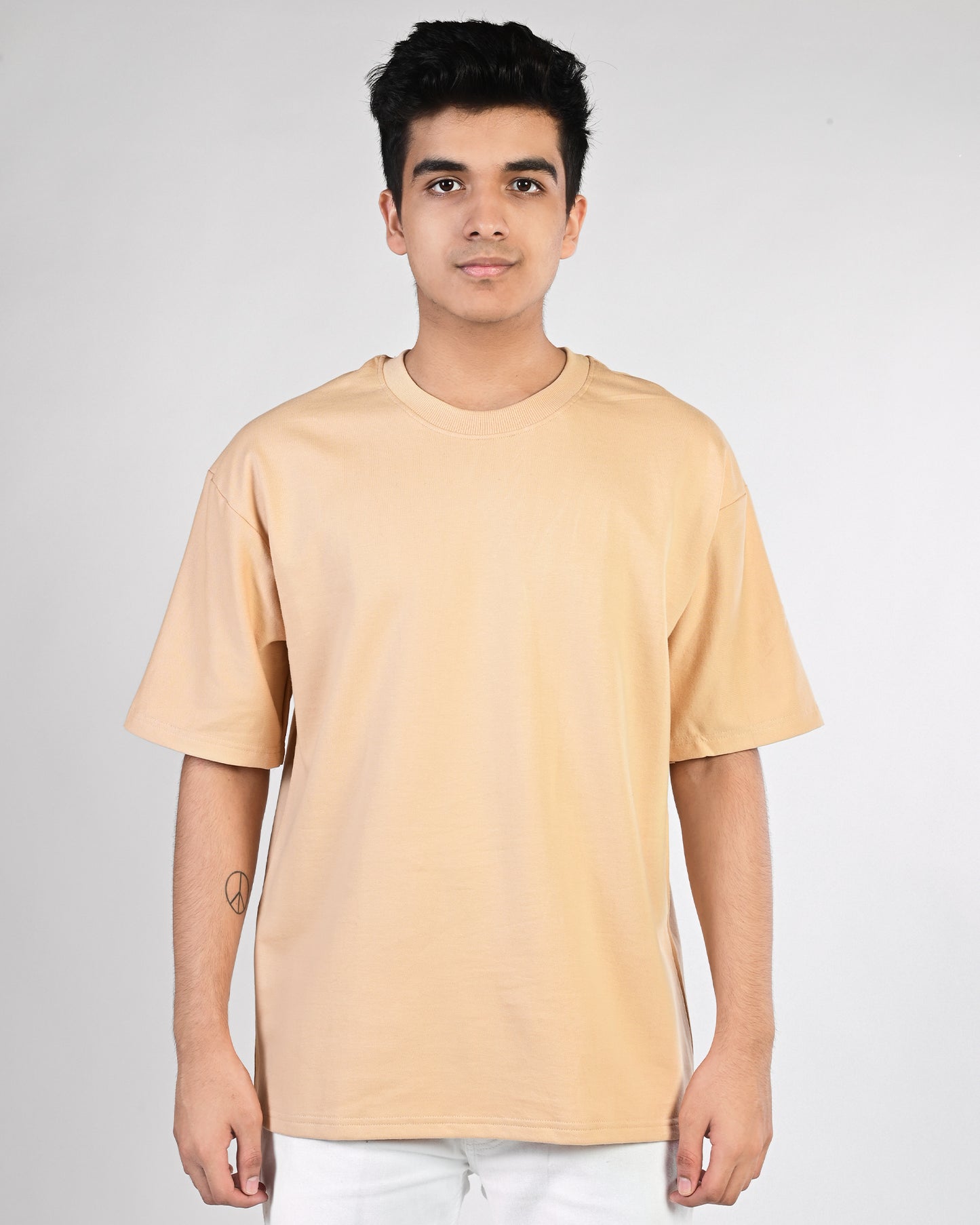 Light Beige Oversized Tee