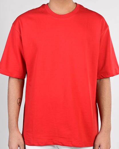 Bright Red Oversized Tee