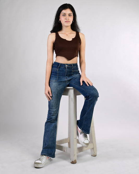 Cute Crop Top (Brown)